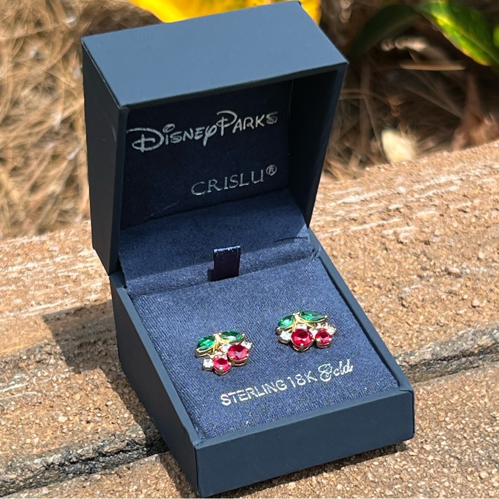 CRISLU Mickey & Minnie Cherry Earrings (Trunk Show Exclusive)